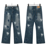 Spring Summer New Fashion Casual Hip Hop Softened Denim Straight Leg Pants High Street Men Women Loose Comfortable Jeans