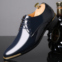 formal shoes men classic Patent leather wedding shoes men office coiffeur moda italiana men dress shoes leather erkek ay 657