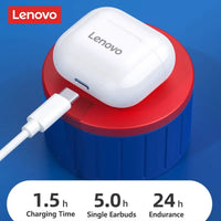 Lenovo LP40 Earphones TWS Wireless Bluetooth 5.0 Earbuds Bass Touch Control Stereo Noise Reduction Long Standby 230mAH