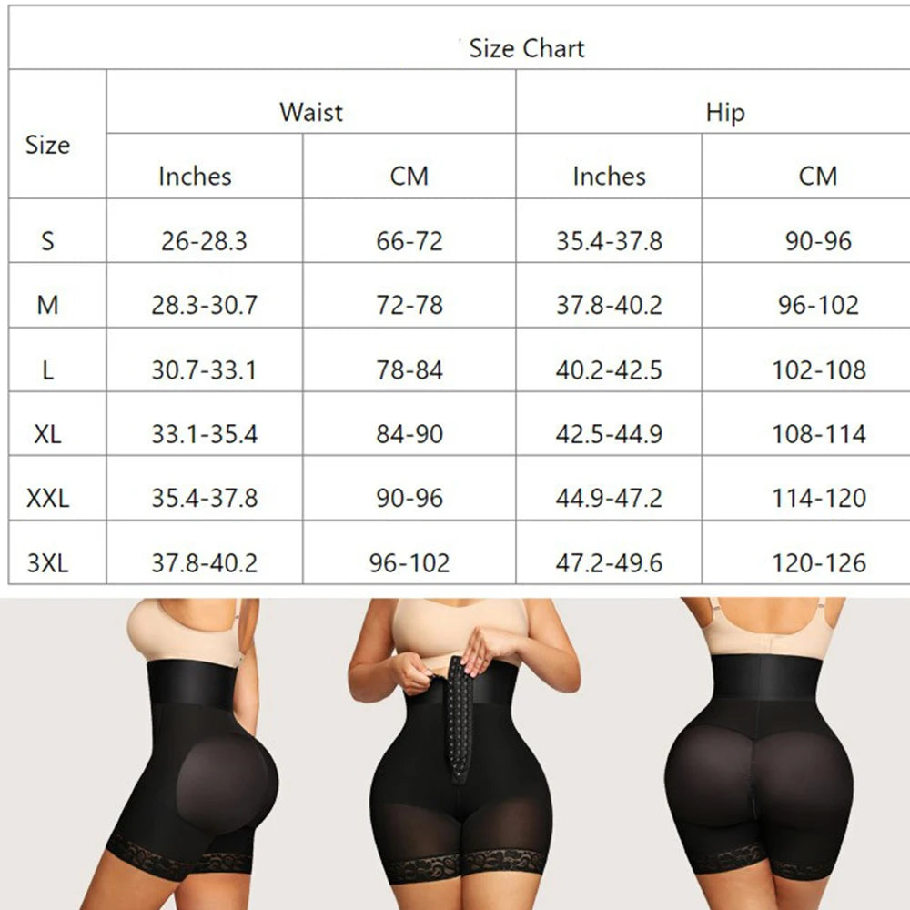 3 Boned Sculpt High Waist Booty Shorts High Waist Shaping Shorts for Women, Tummy Control Underwear for a Flawless Silhouette