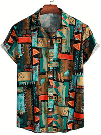 New Men's Large Size Shirts Daily Versatile Comfortable Breathable Short-sleeved Men's Button-down Shirts Fashion Men's Clothing