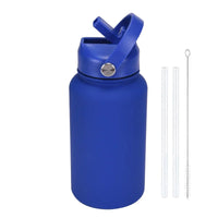 PuraCool Custom Water Bottle 650ml/22oz Insulated Thermos Personalized Tumbler Flask with Straw