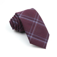 Mens Ties 7cm Classic Wool Handmade Skinny Grey Plaid Neckties Striped Narrow Collar Slim Cashmere Casual Tie Accessories Gift
