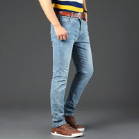 Classic Business Casual Jeans Men 2025 New Fashion Retro Slim Stretch Denim Trousers Male High Quality Luxury Pants Men Clothing
