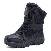 Winter Boot Men's High-top Waterproof Ankle Boots Men Thick Plus Warm Large Size Snow Hiking Boots Outdoor Cotton Shoes Sneakers