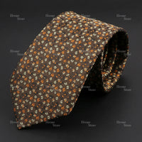 Novelty Men's Tie Floral Rose Constellation Designed Wave Lines Pattern Red Blue Green Neckties Fit Party Dinner Wedding Cravat