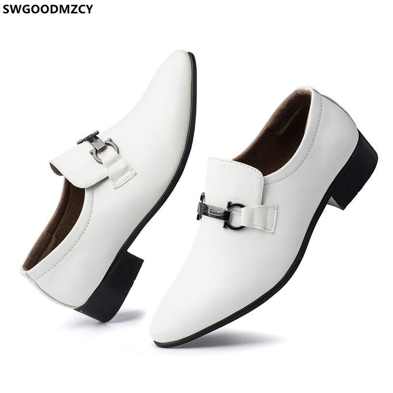 White Shoes Slip on Shoes Men Black Oxford Shoes Men Brown Dress Loafers for Men Office 2023 DERBI Business Suit LEATHER OFFIC