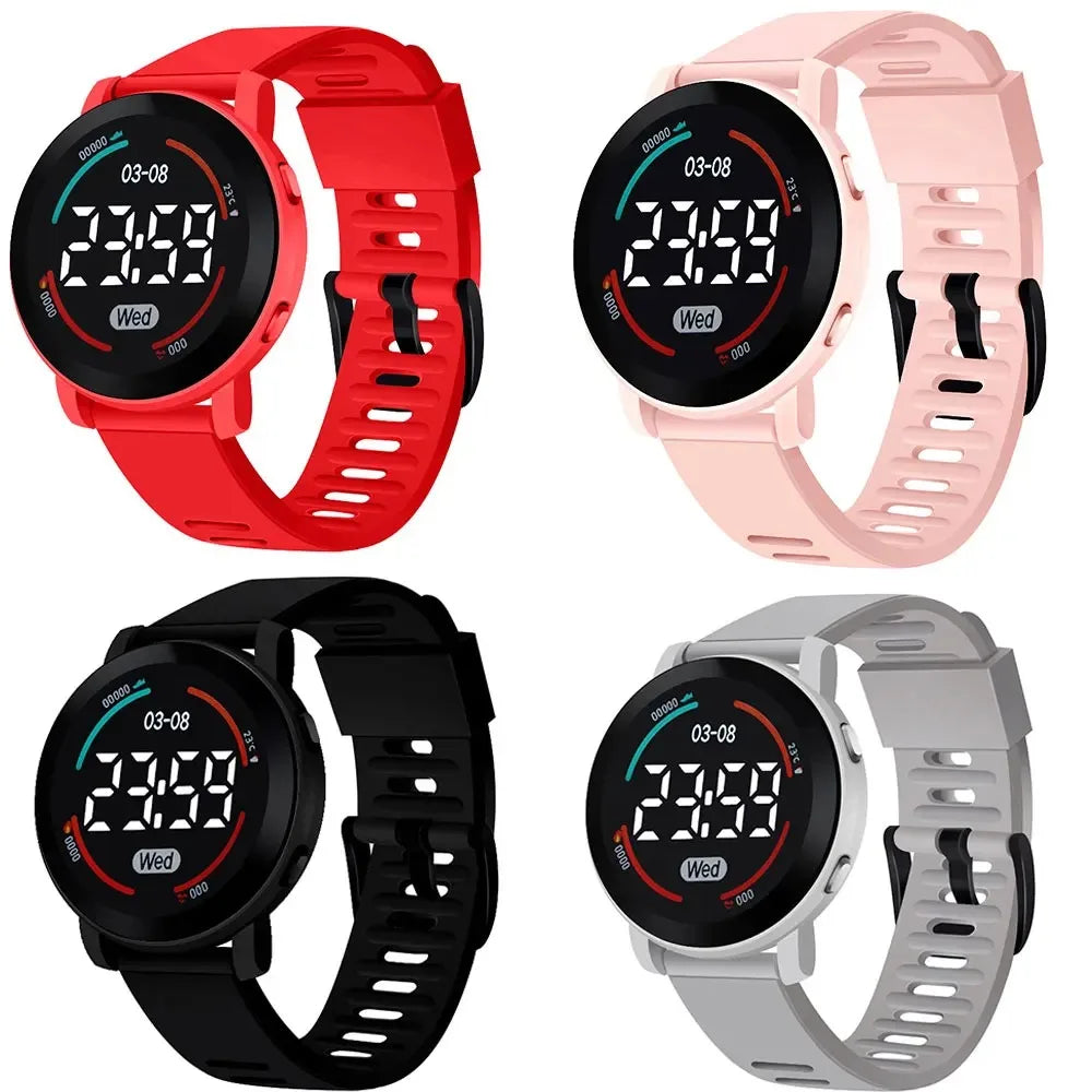 Children's Watches Fashion Digital Watches for Kids Waterproof Sport LED Electronic Wristwatch Simple Boys Girls Student Clock
