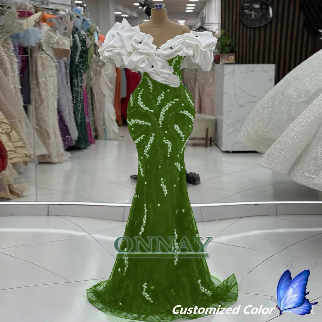 evening dresses stores in dubai Dubai Formal Event Dresses Saudi Arabia Women's Prom Dresses High Neck Beadings Floor-Length Evening Dresses fg5765