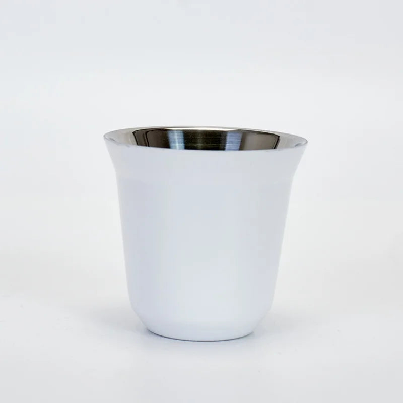 Stainless Steel Espresso Cups Double Wall Insulated Cups Demitasse Cups Coffee Cup For Drinking Coffee, Gift for Him Thermo Cup