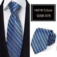 Luxury 56 Colors New Men's Tie Classic Floral Stripe Plaid 8cm Jacquard Neck Tie Necktie For Men Business Wedding Party