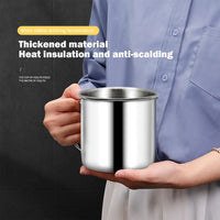 Stainless Steel Coffee Mugs Insulated Coffee & Tea Cup with Handles Shatterproof 200mL Metal Cup Mug Kitchen Accessories