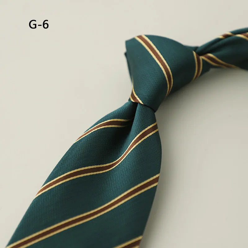 8CM Formal Striped Neckties For Men Suit Professional Gentleman Polyester Paisley Neck Tie Male Groomsman Wedding Party Cravat