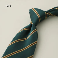 8CM Formal Striped Neckties For Men Suit Professional Gentleman Polyester Paisley Neck Tie Male Groomsman Wedding Party Cravat