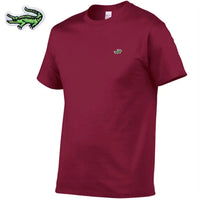 Mens New Pure Cotton Brand T-shirt Mens O-Neck T-shirt Mens Casual Top