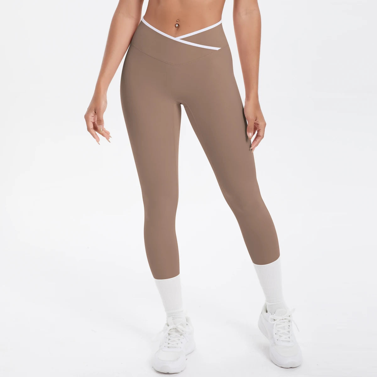 Women Cross High Waisted Sports Suit Breathable Fitness Running Workout Yoga Set Casual Pilates Sportwear Leggings