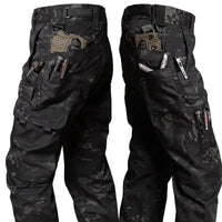 Men's Cargo Pants Multi Pockets Work Trousers Casual Tactical Pants Male Outwear Straight Autumn Winter Wear-resisting Trousers