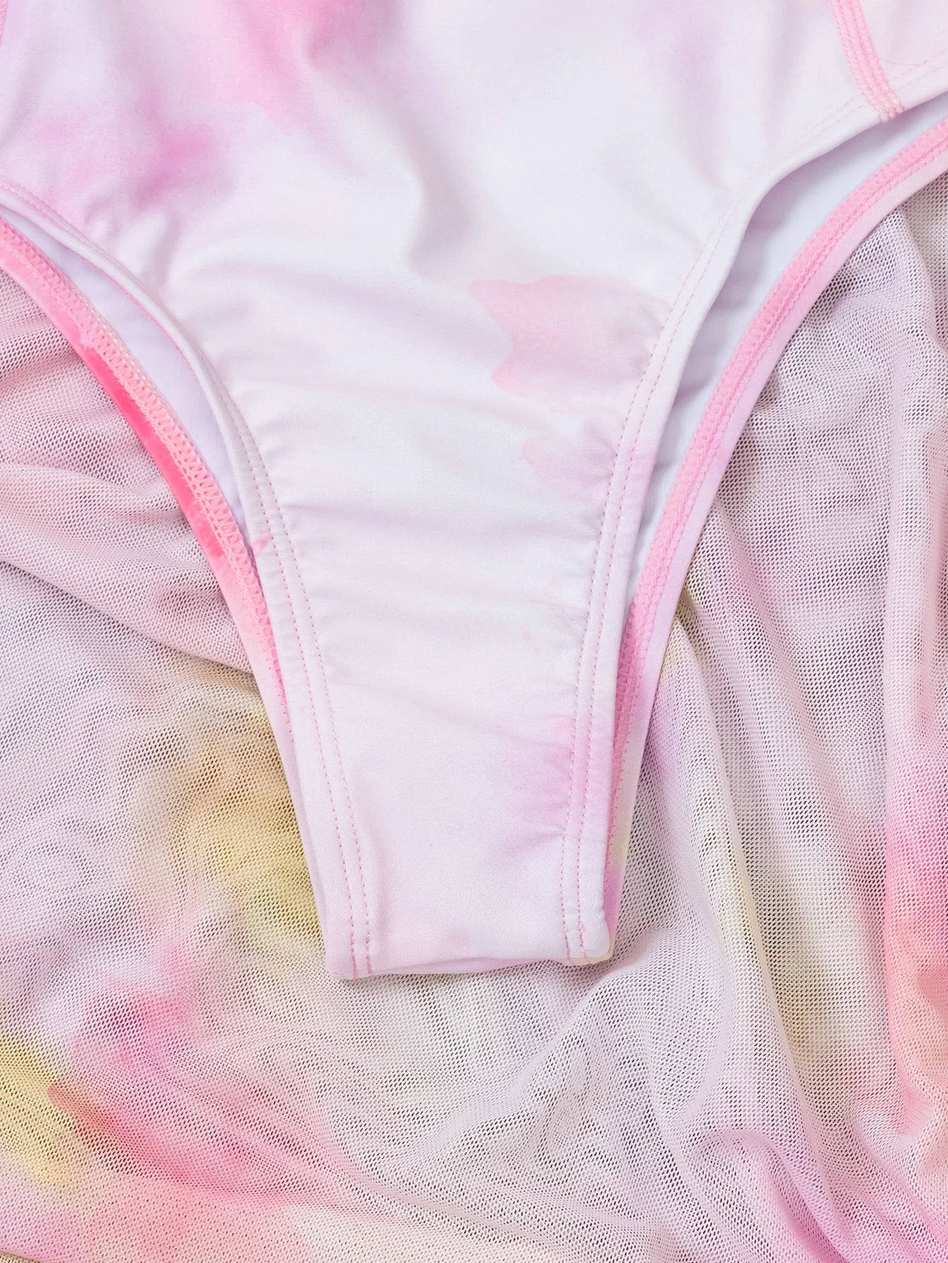 3pcs New Burkini Femmes Muslim Modest Swimwear Long Sleeved with Romantic Pink Gauze Swimsuits Arabic Swimwear SPF50+ Beach Wear