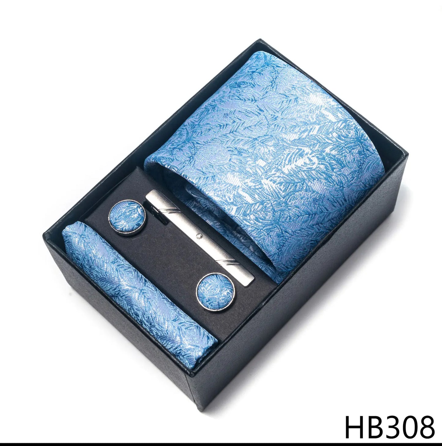 2025 New Design Fashion Brown Paisley Tie Handkerchief Cufflink Set For Men Necktie Clothing Accessories Birthday Present