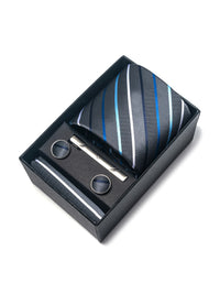 2025 New Design Fashion Brown Paisley Tie Handkerchief Cufflink Set For Men Necktie Clothing Accessories Birthday Present