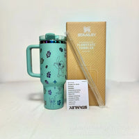 Stitch 40OZ stainless steel insulated cup 304 stainless steel insulated vacuum insulated car cup outdoor sports large capacity