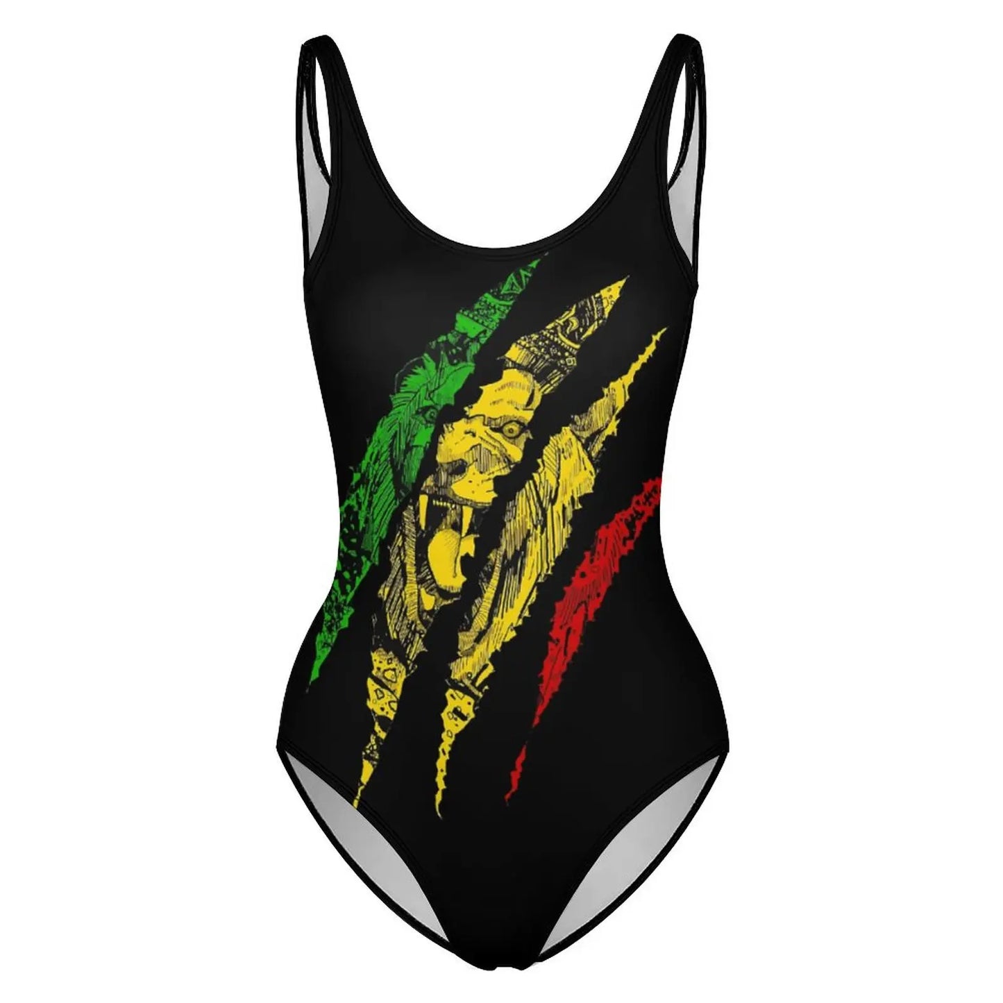 One-piece Swimsuit Warrior Lion of Judah King Rasta Reggae Jamaica Unique Sexy Women's Bikinis Humor Vintage Swimwear Party