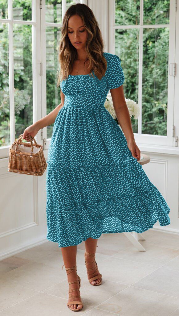 Vestidos Vintage Vintage Print Puff Sleeve summer Beach sweet dresses – Mega Mart Center Vestidos Vintage Vintage Print Puff Sleeve summer Beach sweet dresses – Mega Mart Center