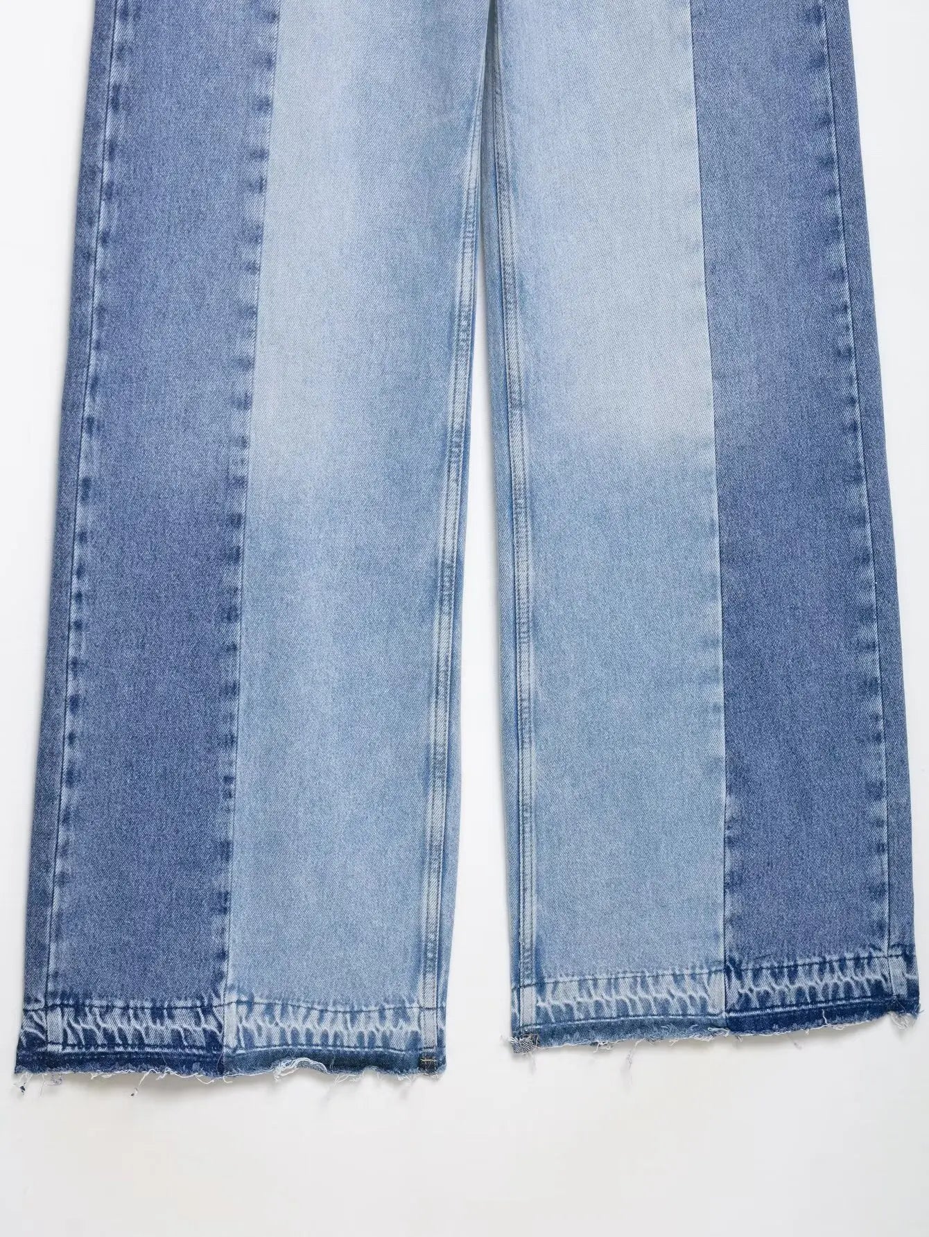 Women's Jeans 2025 Women's New Pants Women's Spliced High Waist Wide Leg Jeans