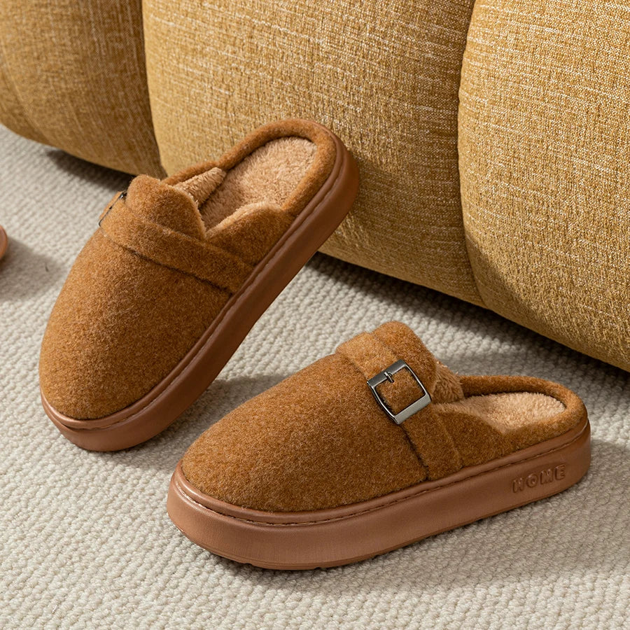 Winter Women's Indoor Slippers Warm Soft Soled Comfortable Outdoor Non Slip Suitable for Couples FashionBedroom Home Shoes
