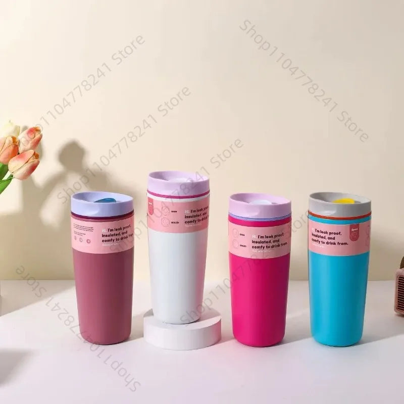 Stainless steel insulated cup, simple and fashionable, suitable for coffee drinking, portable for outdoor use, and can be carrie