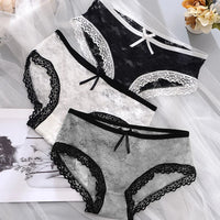 Girl's Sexy Floral Lace Panties Women Lingerie 11 Colors S M L Women's Panties Lace Comfortable Cotton Shorts Thongs Women