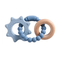 1pc Silicone Teether,Food Grade Baby 0-12 Toys,ToddlersTeething Ring Sensory Toys,Silicone Planet Teether Bracelet Accessories
