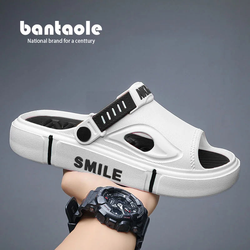 2025 In Vogue New Couple Sandals Non-Slip Lightweight Thick Sole Dopamine Color Beach Shoes For Men Women