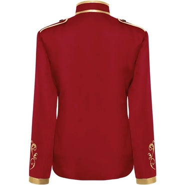 British Style Men Embroidered Flower Suit White / Blue / Red Male Wedding Dance Party Coat Singer Stage Performance Dress Blazer