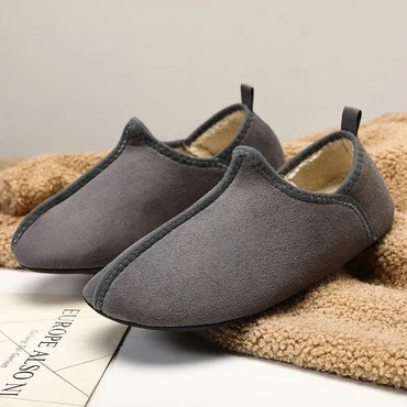 Winter Cotton Shoes Men Warm Slip on Lightweight Slippers Women Plush Bedroom Home Cotton Loafers Unisex Winter Warm Shoes