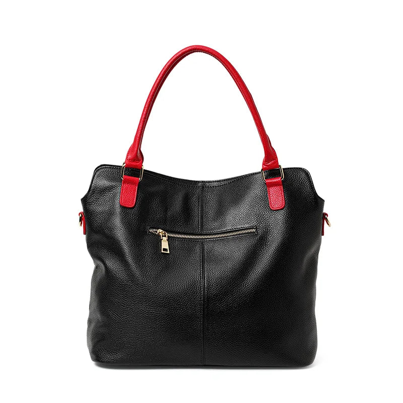 Ladies large tote bag fashion handbag leisure soft shoulder bag women's bag