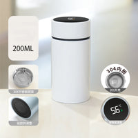 Smart Mini Pocket Thermos Cup 200ml Temperature Display Water Bottle Stainless Steel Vacuum Flasks Thermoses with Filter