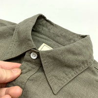 Sold Color Mens Cotton Linen Shirts Harajuku Casual Simple Comfortable Long Sleeve Loose Buttons Blouses Shirt With Chest Pocket