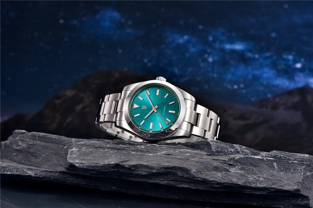 PAGANI DESIGN 2024 New Z-Blue Men's Mechanical Watches Luxury Sapphire Glass Automatic Watch For Men NH35A Stainless steel Clock