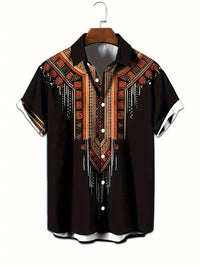 New Men's Large Size Shirts Daily Versatile Comfortable Breathable Short-sleeved Men's Button-down Shirts Fashion Men's Clothing
