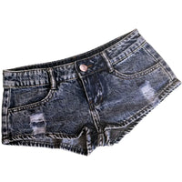 New Women's Low Waist Sexy Denim Jeans Short Shorts Nightclubs Bars and Beaches