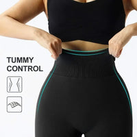 Seamless Knitted Leggings Women High Waist Sports Pants  High Elastic Gym Workout Running Leggings Sexy Hip Liftting Leggings