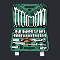 Professional Auto Repair Toolbox Kit Socket Wrench Ratchet Combination Complete Set of Multifunctional Tools and Accessories