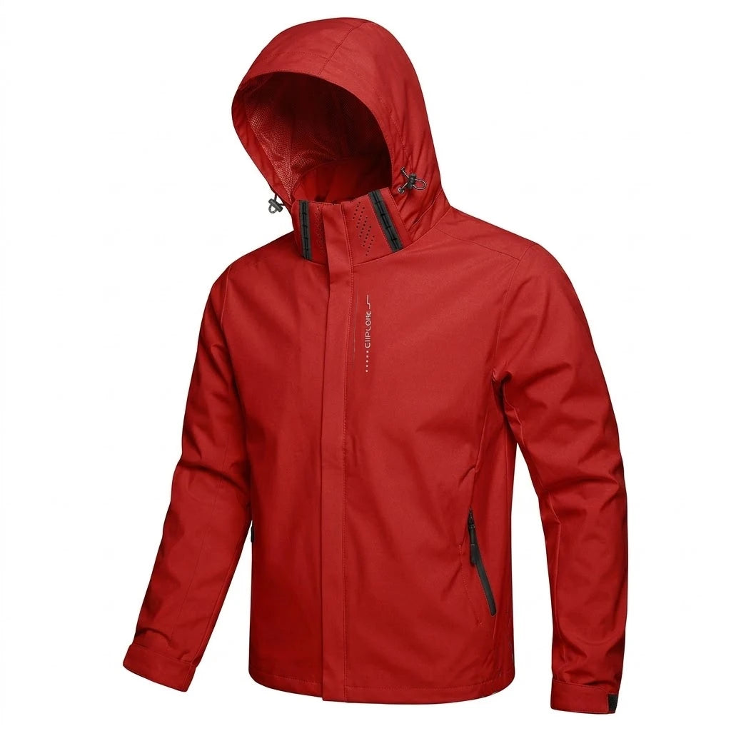 Outdoor Mens Waterproof Jacket Windproof Hoodie Coats Cycling Outerwear Hiking Lightweight  Rain Coat Work Jacket Man Climbing