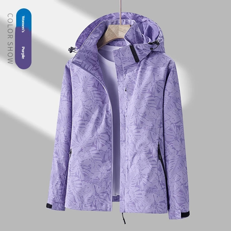 New Waterproof Windproof Jacket Men Women Outdoor Hiking Coat Military Camo Breathable Detachable Hood Raincoat Trekking Jacket