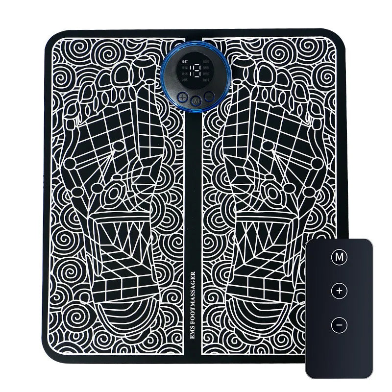 EMS Massage foot pad Pulse Therapy Micro Current foot Massager to Alleviate Fatigue USB Charging Model