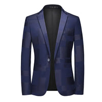 Blue Men's Blazer,Wedding Party Dress Jacket,Khaki Black White Available,Slim Fit Blazer,Asian Size M-6XL