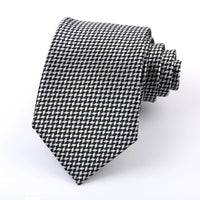 New 8CM Mens Tie Necktie Polka Dot Solid Ties For Man Groom Groomsman Jacquard Woven Ascot Neck Tie Formal Business Party