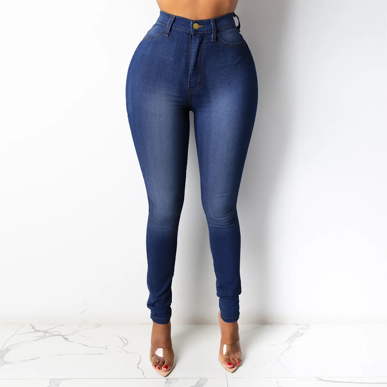 2025 Autumn Women's Stretch Jeans Fashion Slim Pencil Skinny Denim Trousers Female 2025 New Lady Outwears
