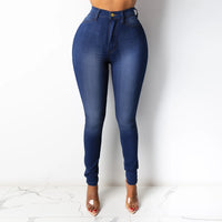 2025 Autumn Women's Stretch Jeans Fashion Slim Pencil Skinny Denim Trousers Female 2025 New Lady Outwears